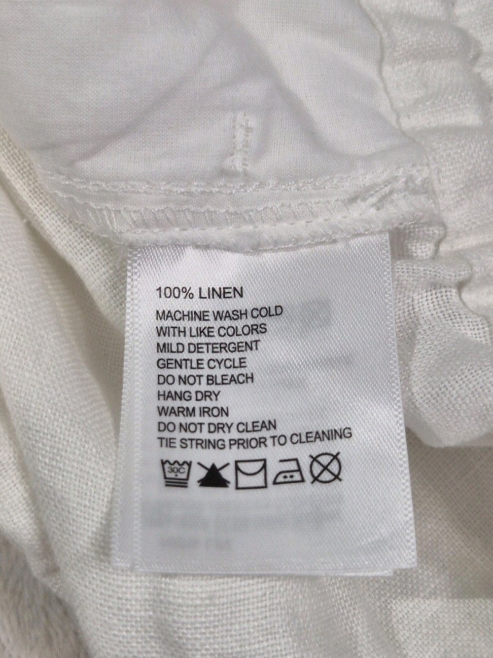 Tommy Bahama Linen Shorts Womens Size L Large Two Palms High-Rise White NWT 65 - Picture 4 of 12